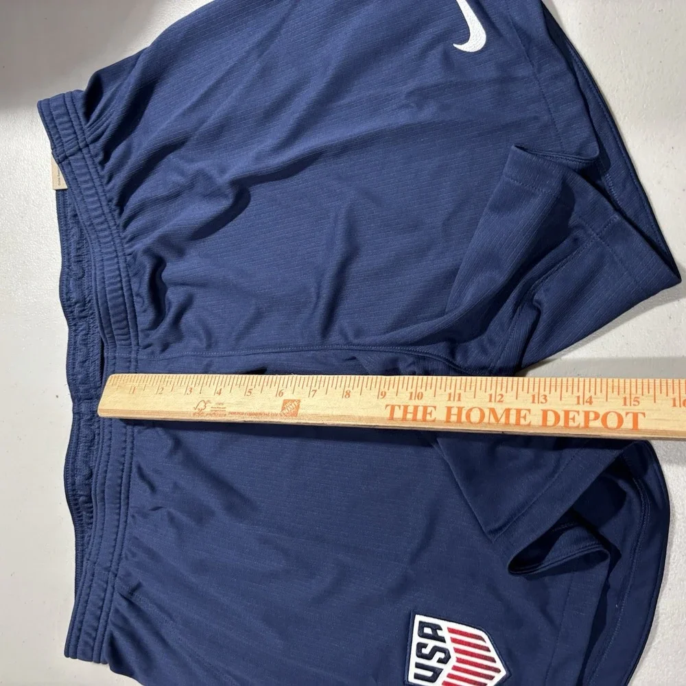 NIke x USWNT Dri-FIT Shorts Women's XL USA Soccer Navy Blue Logo IB4598-410